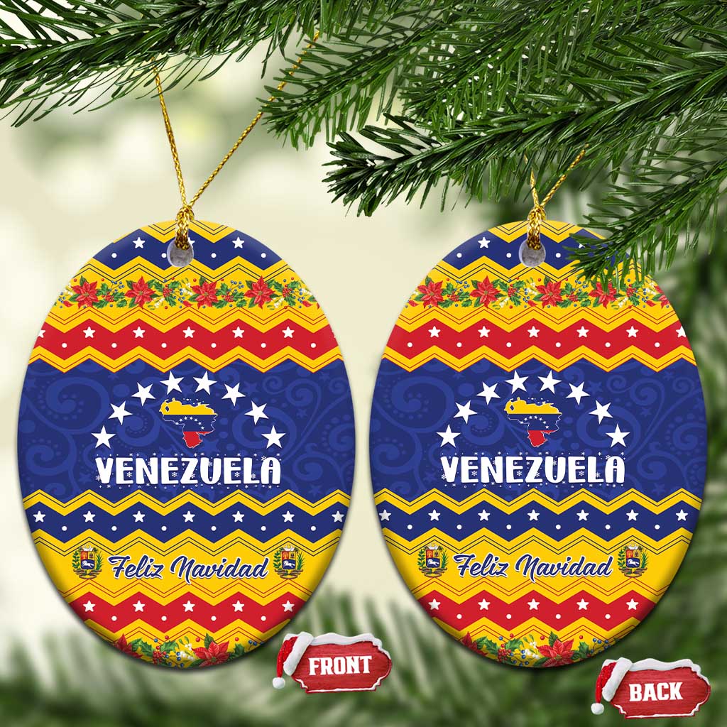 Venezuela Christmas Ceramic Ornament Feliz Navidad LT01