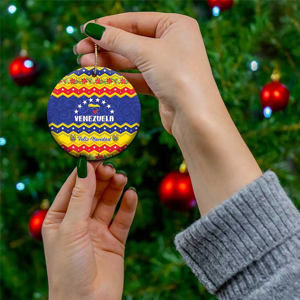 Venezuela Christmas Ceramic Ornament Feliz Navidad LT01