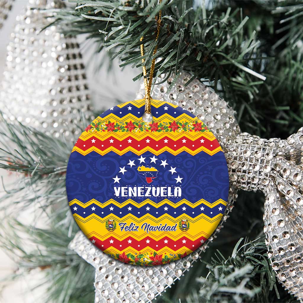 Venezuela Christmas Ceramic Ornament Feliz Navidad LT01