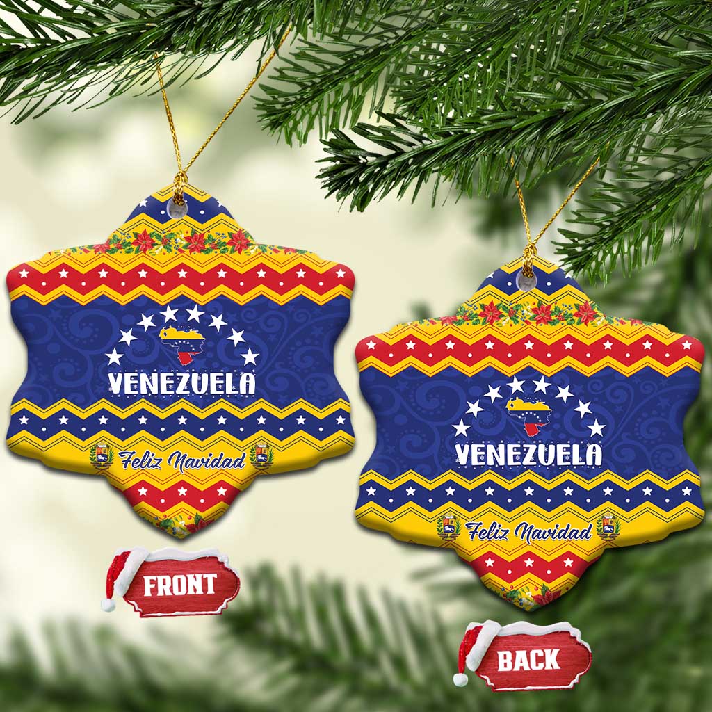 Venezuela Christmas Ceramic Ornament Feliz Navidad LT01