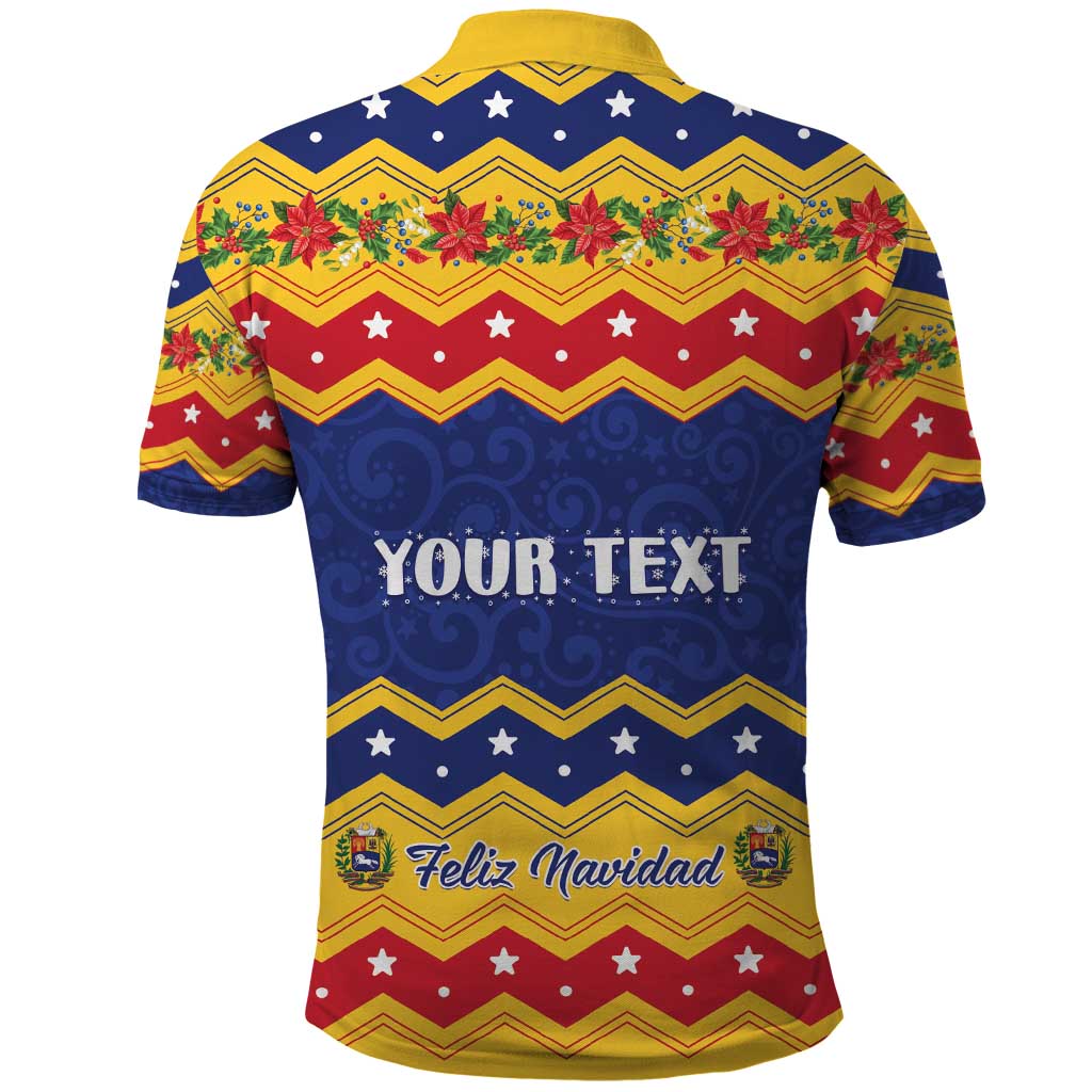 Personalized Venezuela Christmas Polo Shirt Feliz Navidad LT01