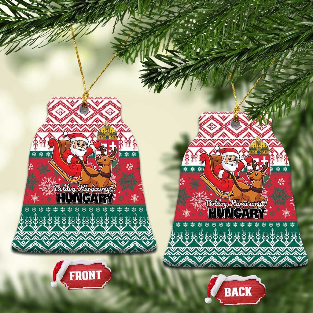 Hungary Christmas Ceramic Ornament Magyarorszag Boldog Karacsonyt LT01