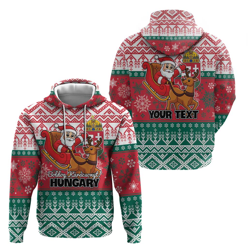 Personalized Hungary Christmas Hoodie Magyarorszag Boldog Karacsonyt LT01