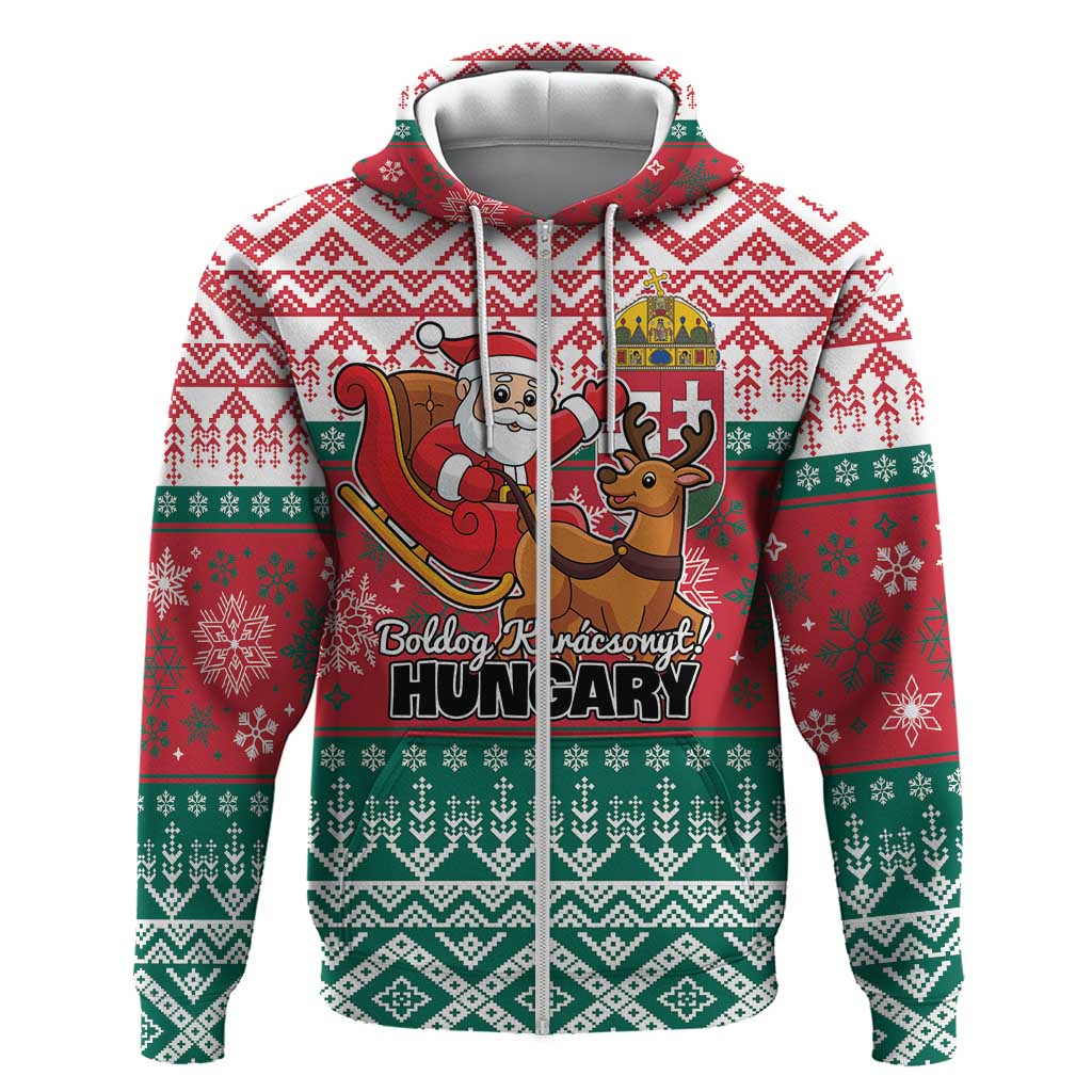 Personalized Hungary Christmas Hoodie Magyarorszag Boldog Karacsonyt LT01