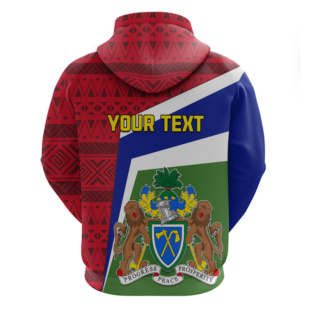 Gambia Independence Day Hoodie Coat Of Arms African Pattern LT01