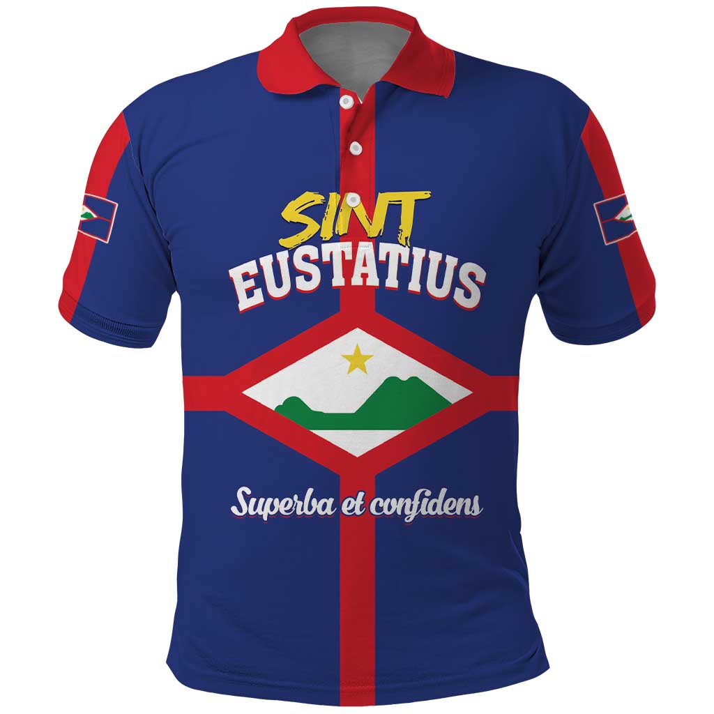 Personalized Sint Eustatius Polo Shirt Statia Superba et Confidens LT01