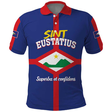Personalized Sint Eustatius Polo Shirt Statia Superba et Confidens LT01