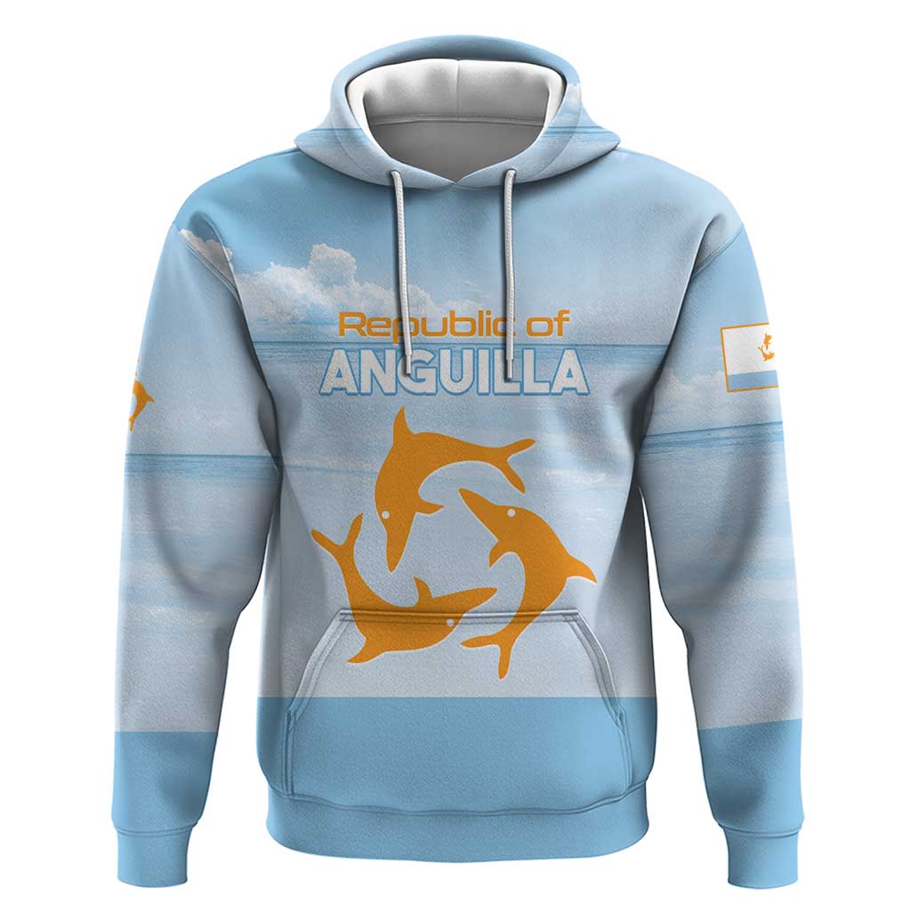 Personalized Republic of Anguilla Hoodie Strength and Endurance LT01