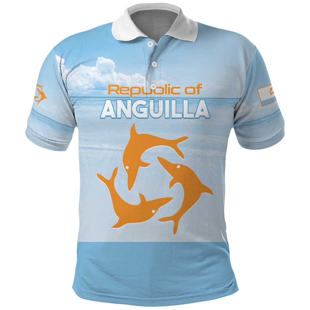 Personalized Republic of Anguilla Polo Shirt Strength and Endurance LT01