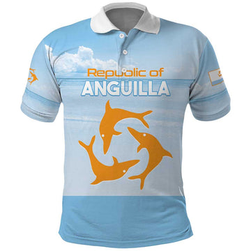 Personalized Republic of Anguilla Polo Shirt Strength and Endurance LT01