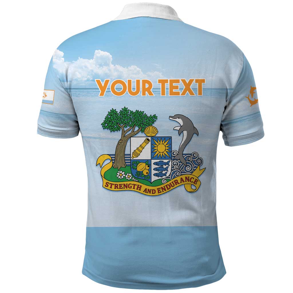 Personalized Republic of Anguilla Polo Shirt Strength and Endurance LT01