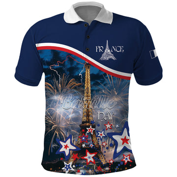 Personalized France Bastille Day Polo Shirt Fete Nationale du 14 juillet LT01