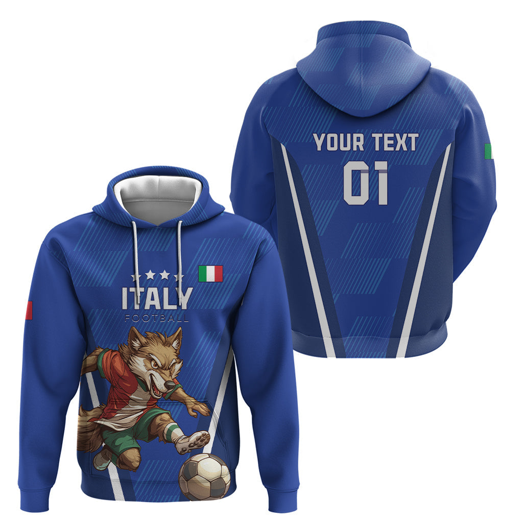 Custom Italy 2024 Football Hoodie 2024 Go Gli Azzurri LT01