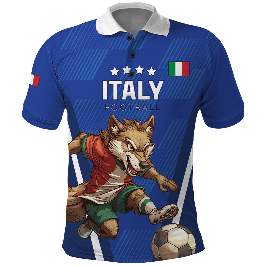 Custom Italy 2024 Football Polo Shirt 2024 Go Gli Azzurri LT01