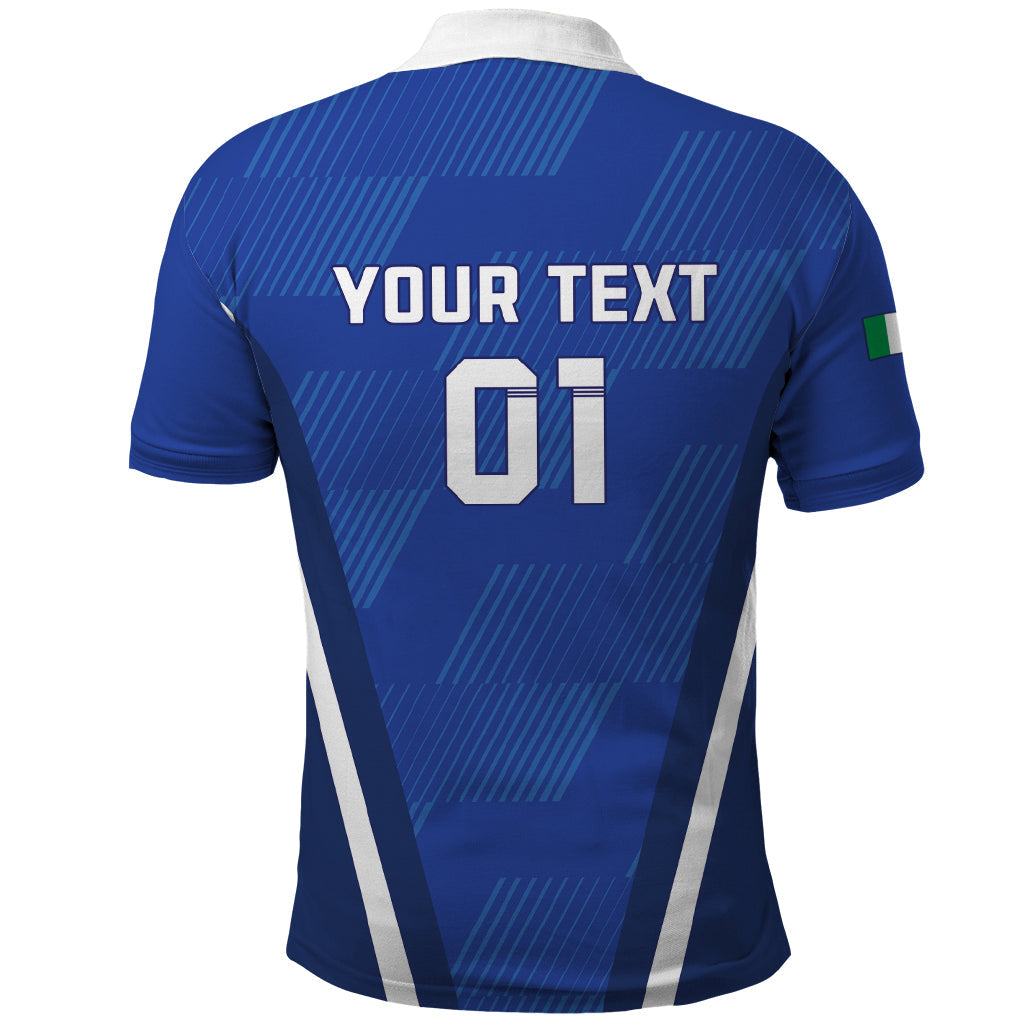 Custom Italy 2024 Football Polo Shirt 2024 Go Gli Azzurri LT01