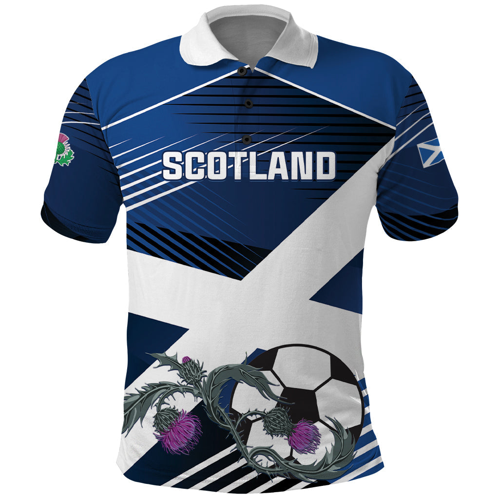 Custom Scotland 2024 Football Polo Shirt 2024 Go Champions LT01