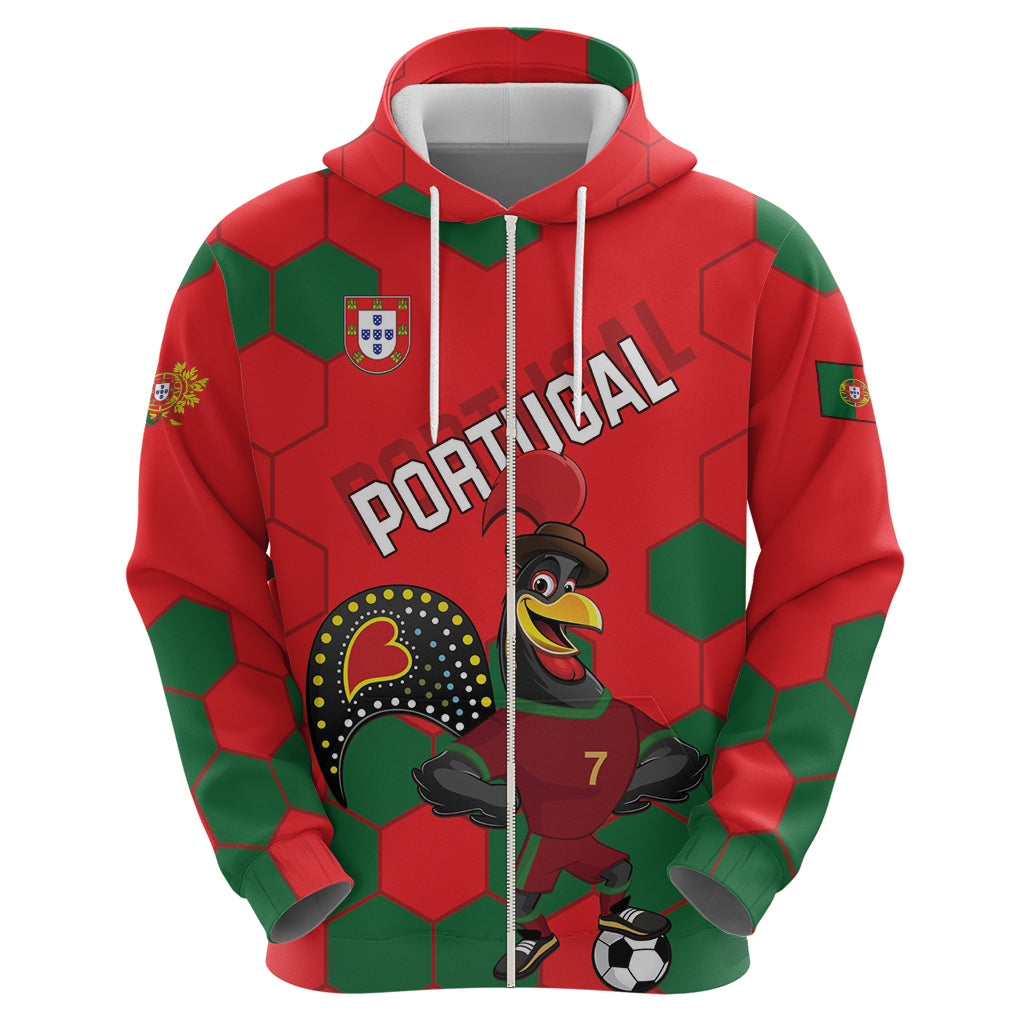 Custom Portugal 2024 Football Hoodie 2024 Go Champions LT01