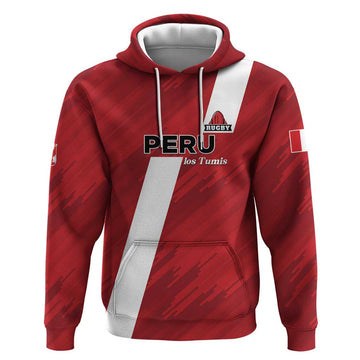 Custom Rugby Peru Hoodie Los Tumis Go Champions LT01