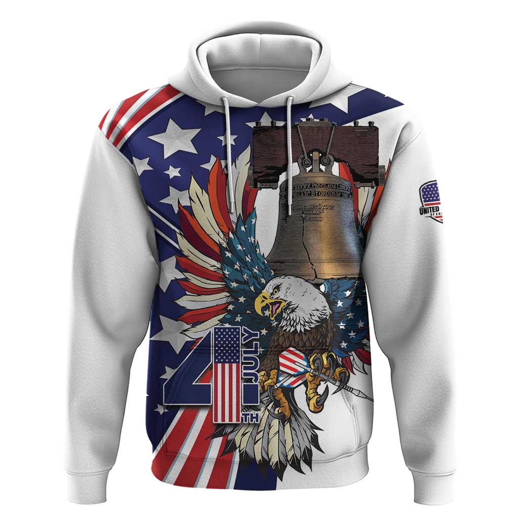 Personalized USA 4th Of July Hoodie United State Eagle Liberty Bell LT01