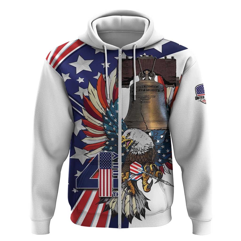 Personalized USA 4th Of July Hoodie United State Eagle Liberty Bell LT01