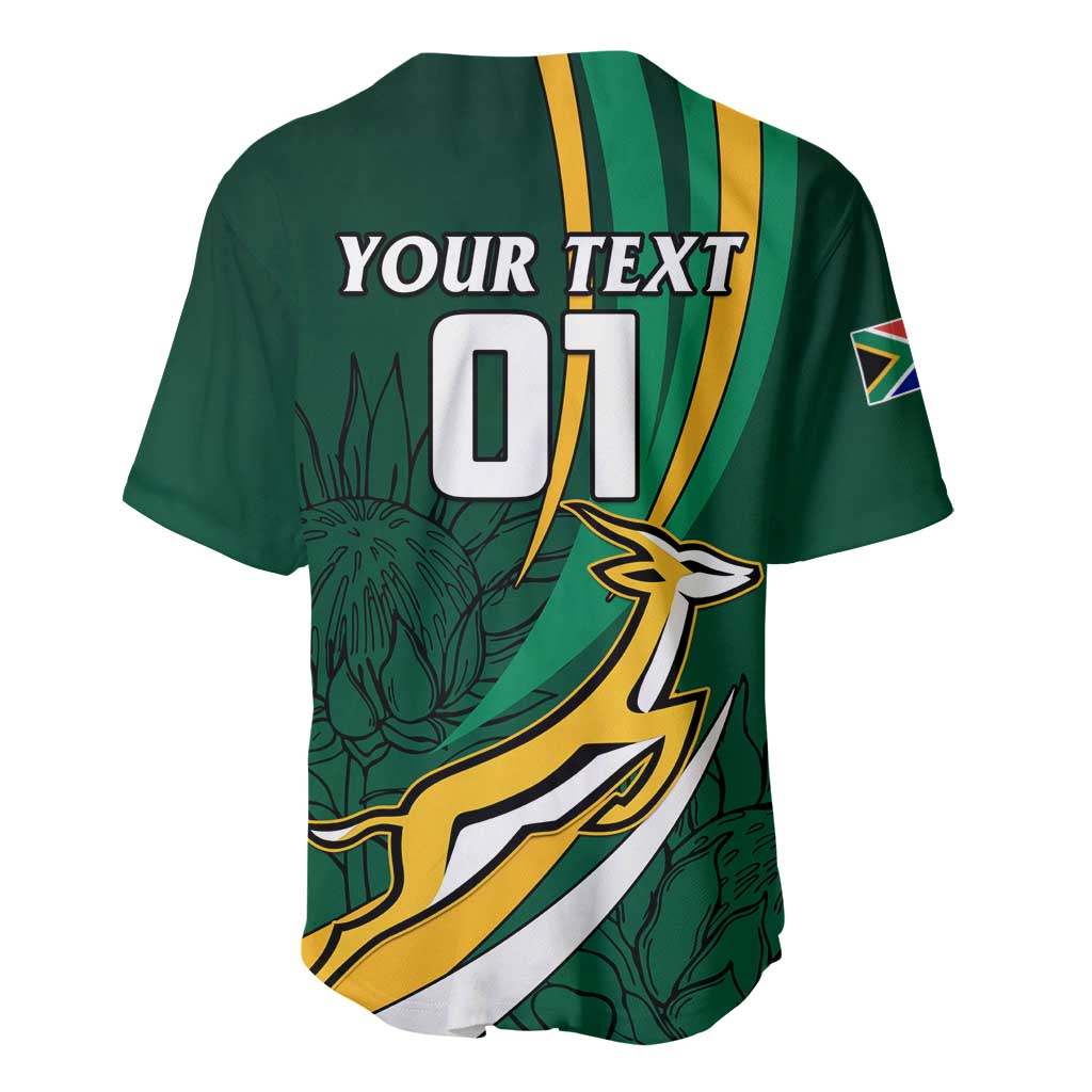 Personalized South Africa Rugby Baseball Jersey - Springboks Go Champions, World Cup LT01