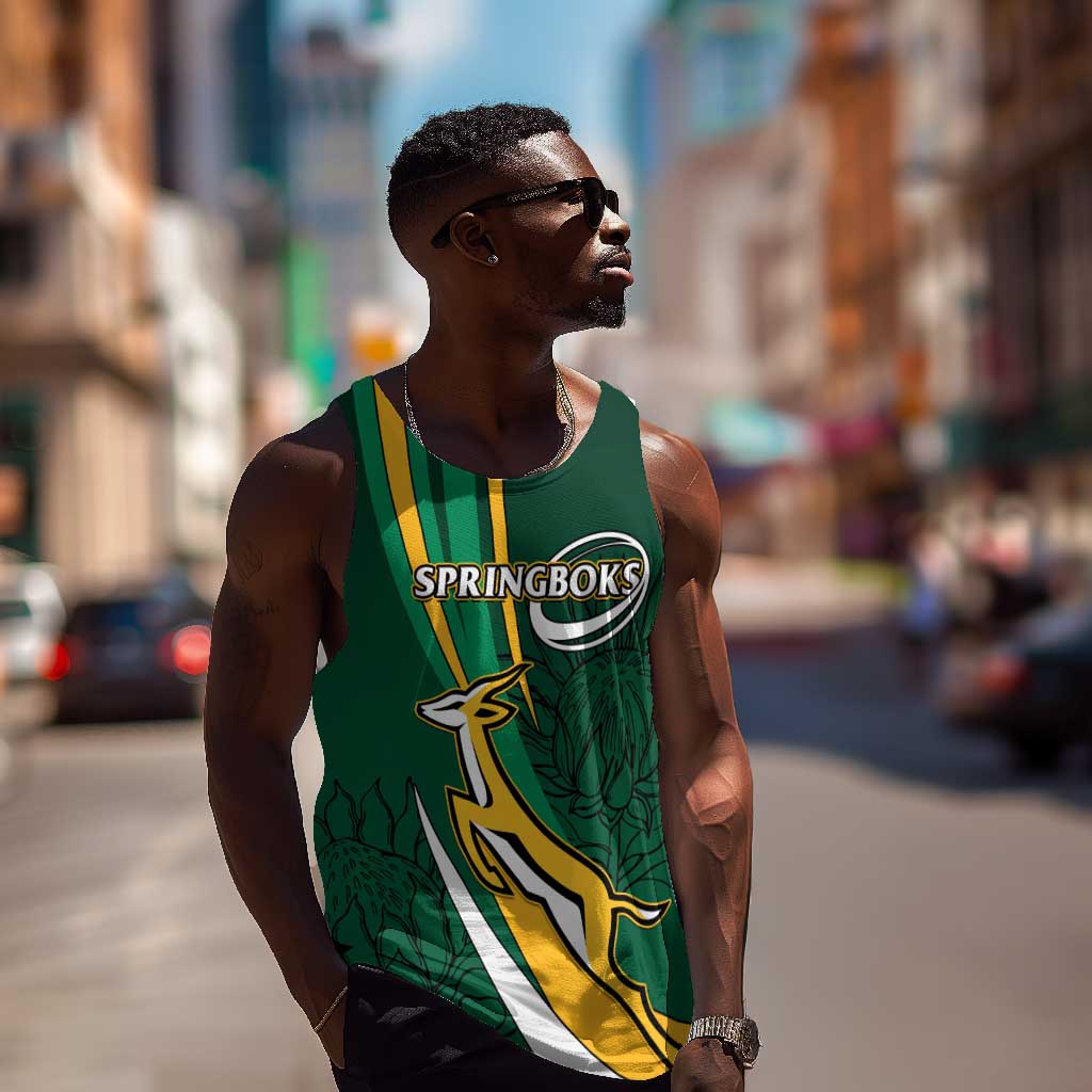 Personalized South Africa Rugby Men Tank Top - Springboks Go Champions, World Cup LT01
