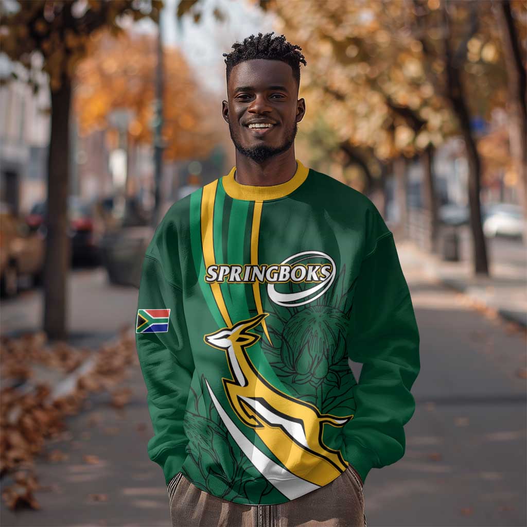 Personalized South Africa Rugby Sweatshirt - Springboks Go Champions, World Cup LT01
