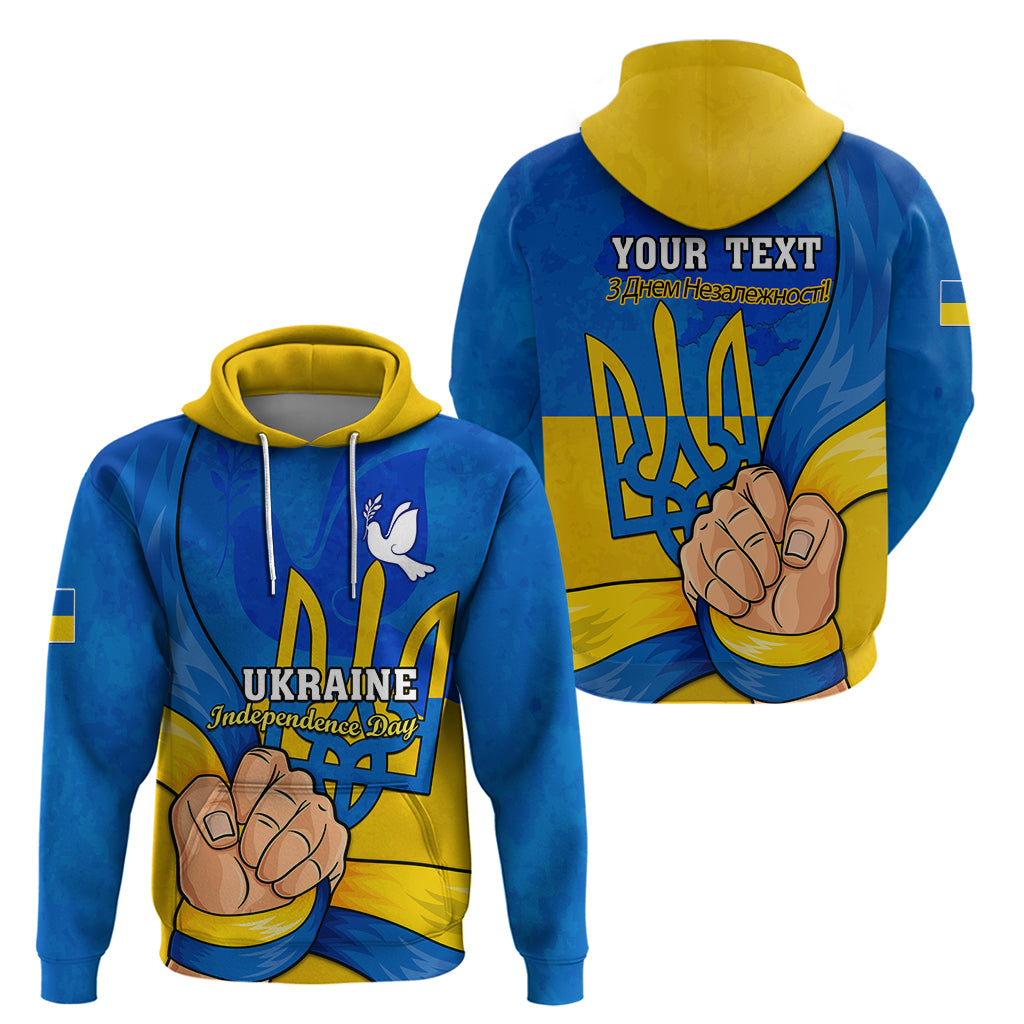 Personalised Ukraine Independence Day Hoodie Ukrainian Trident Special Version LT01