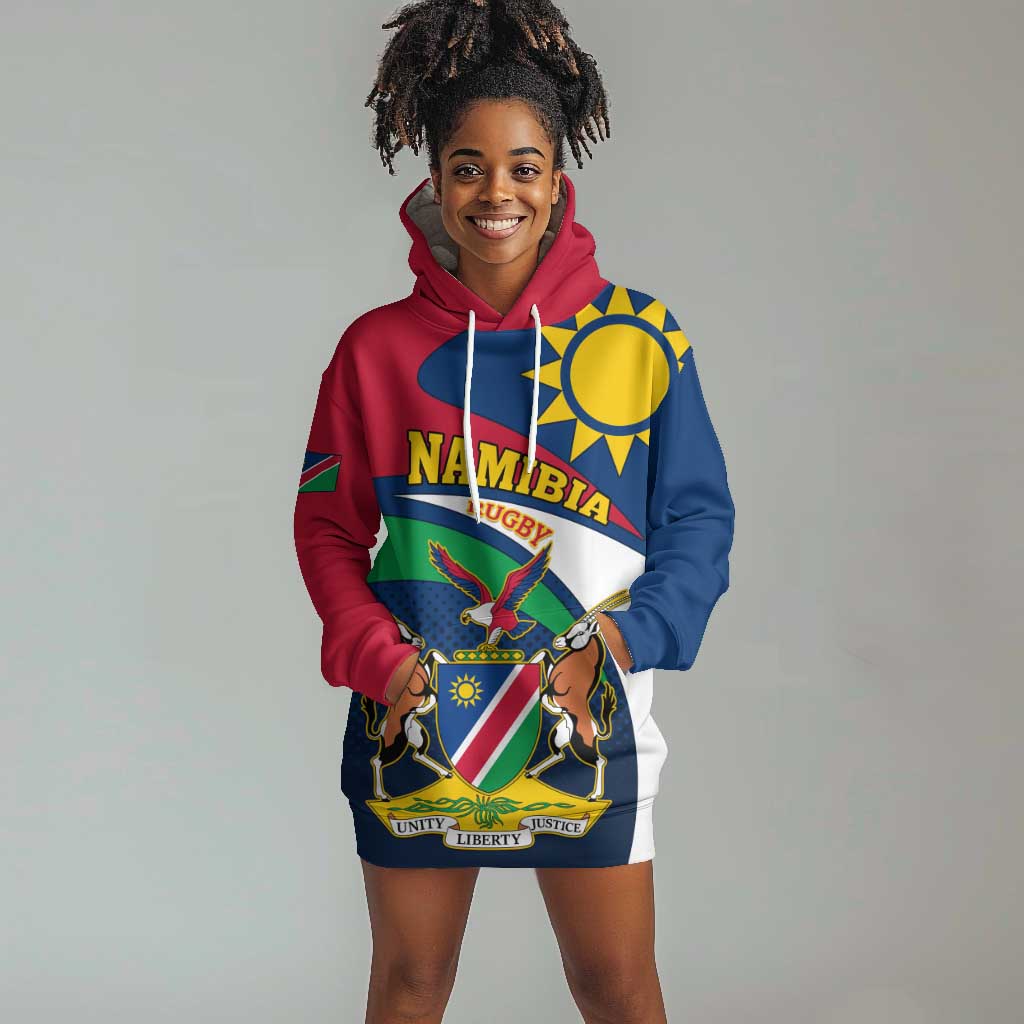 Namibia Rugby Hoodie Dress - Welwitschias Go World Cup LT01