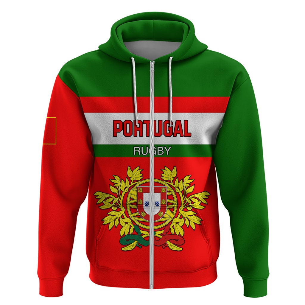 Custom Portugal Rugby Hoodie Os Lobos Go 2023 World Cup LT01