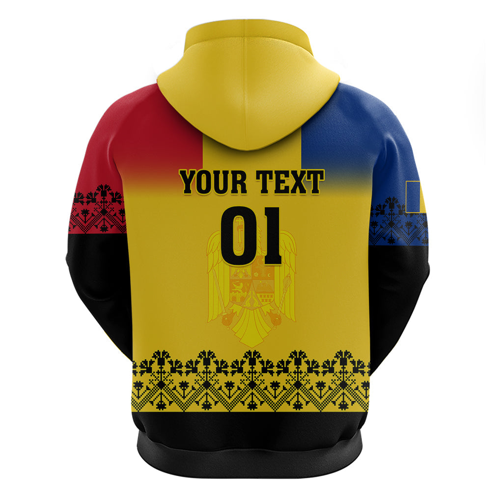 Custom Romania Rugby Hoodie Stejarii Go 2023 World Cup LT01