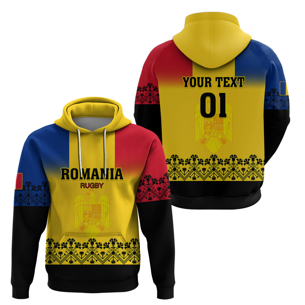 Custom Romania Rugby Hoodie Stejarii Go 2023 World Cup LT01