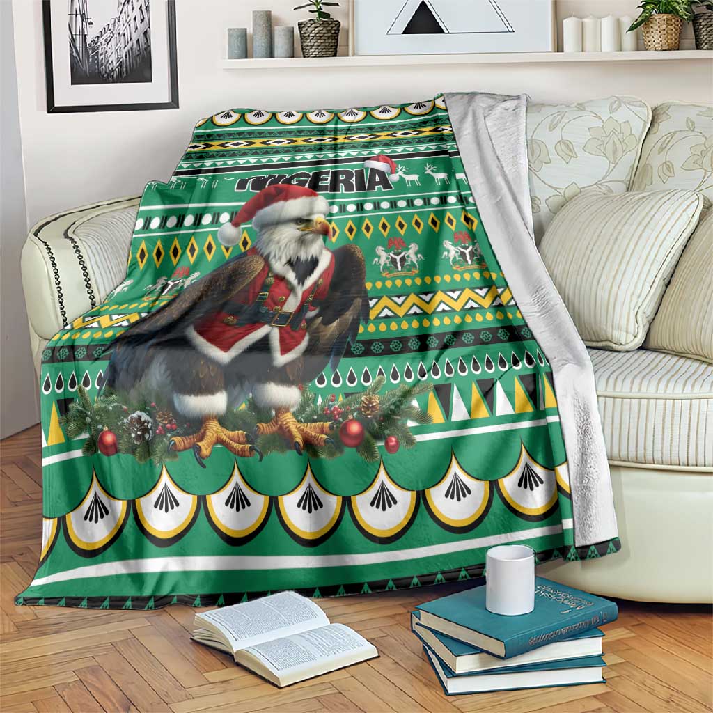 Nigeria Christmas Blanket Eagle Santa - African Pattern LT01