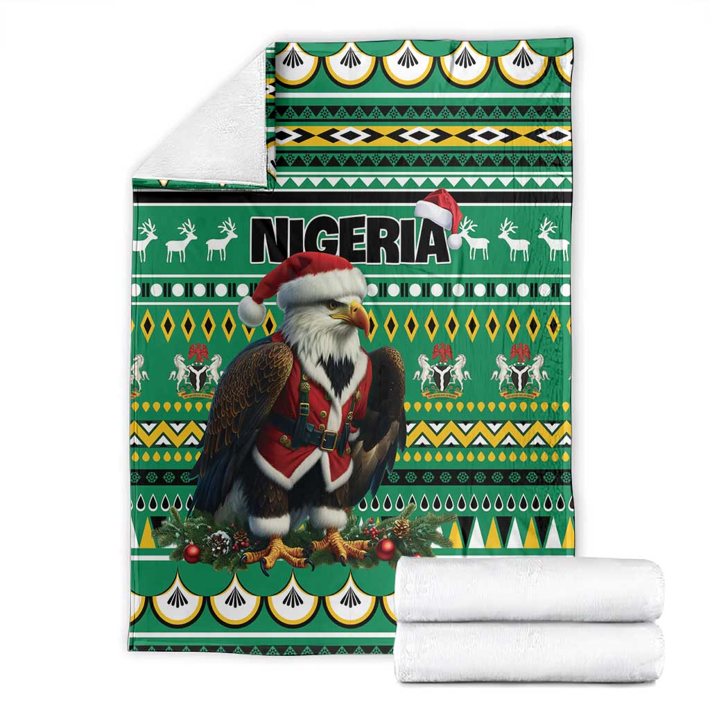 Nigeria Christmas Blanket Eagle Santa - African Pattern LT01