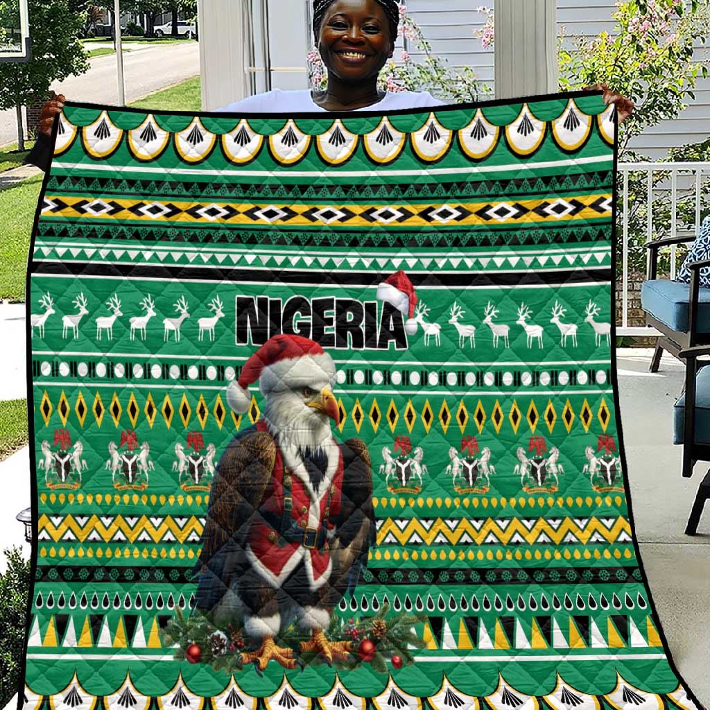 Nigeria Christmas Quilt Eagle Santa - African Pattern LT01