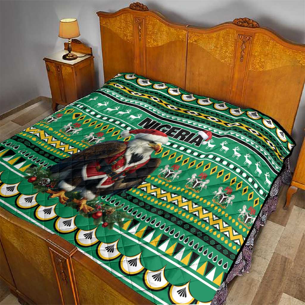 Nigeria Christmas Quilt Eagle Santa - African Pattern LT01