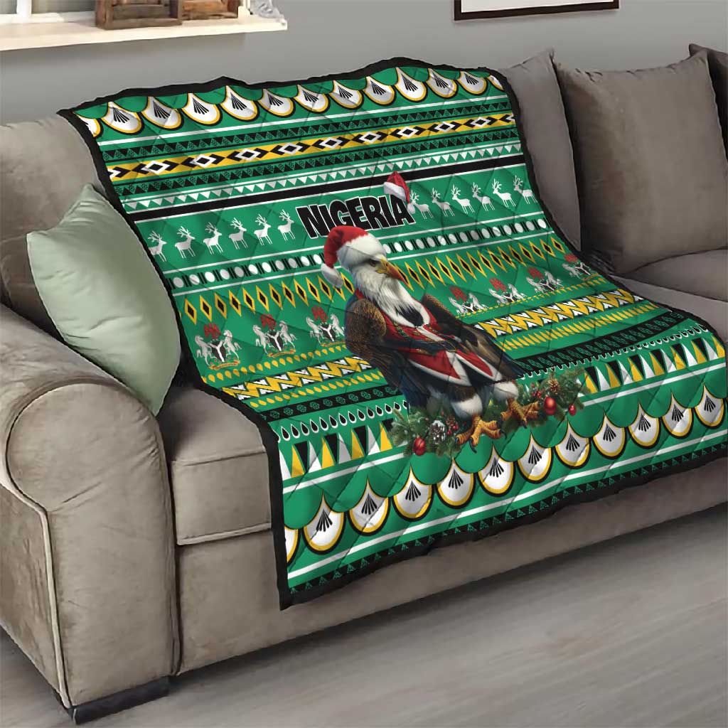 Nigeria Christmas Quilt Eagle Santa - African Pattern LT01