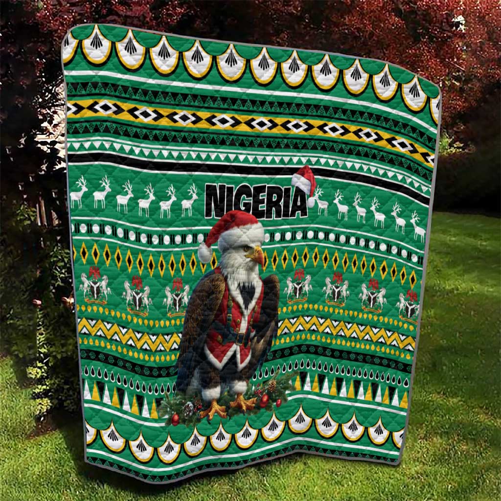 Nigeria Christmas Quilt Eagle Santa - African Pattern LT01