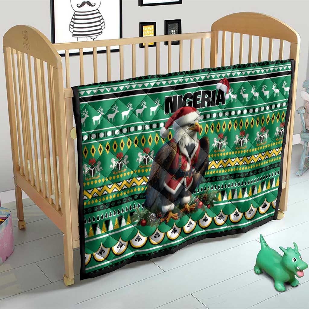 Nigeria Christmas Quilt Eagle Santa - African Pattern LT01