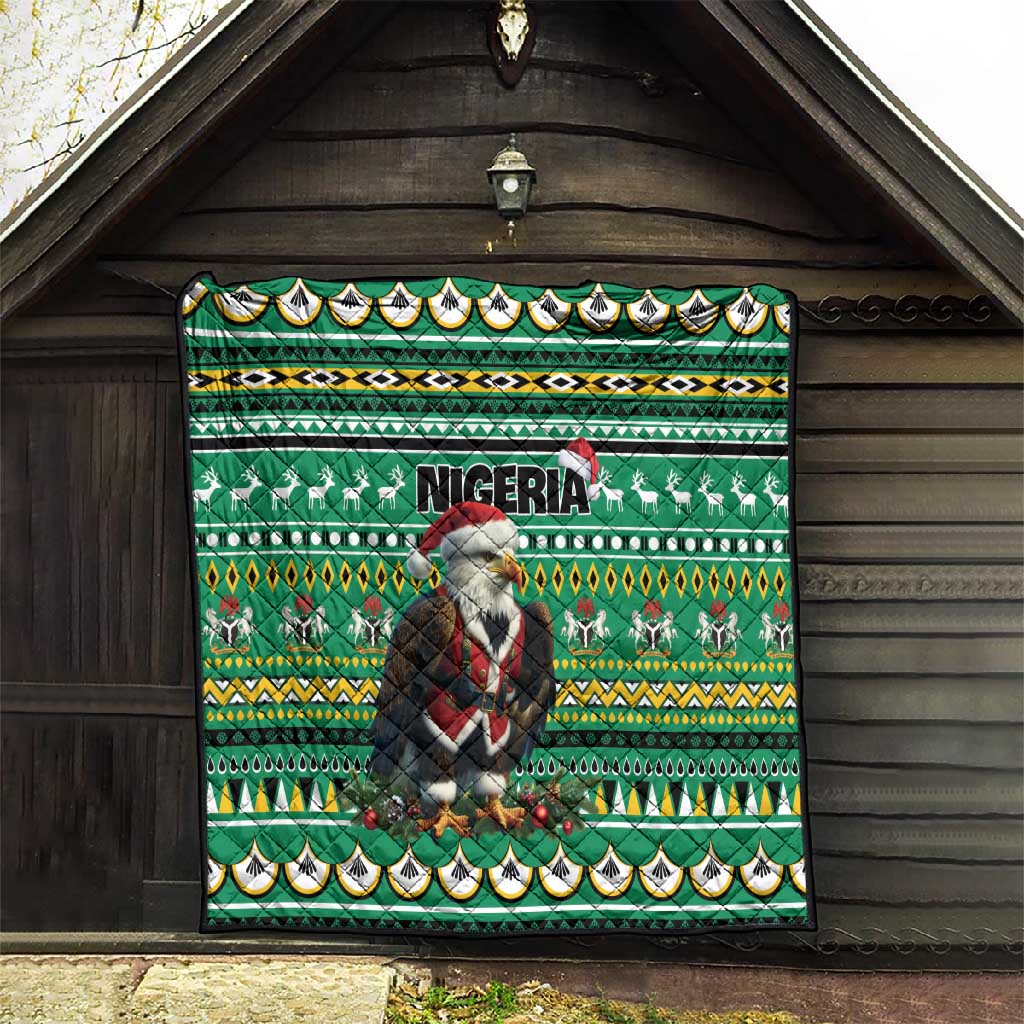 Nigeria Christmas Quilt Eagle Santa - African Pattern LT01
