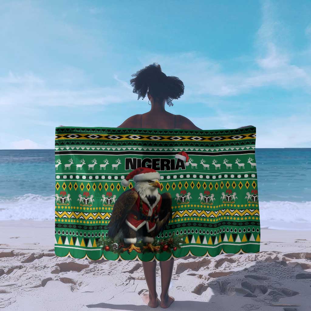 Nigeria Christmas Sarong Eagle Santa - African Pattern LT01