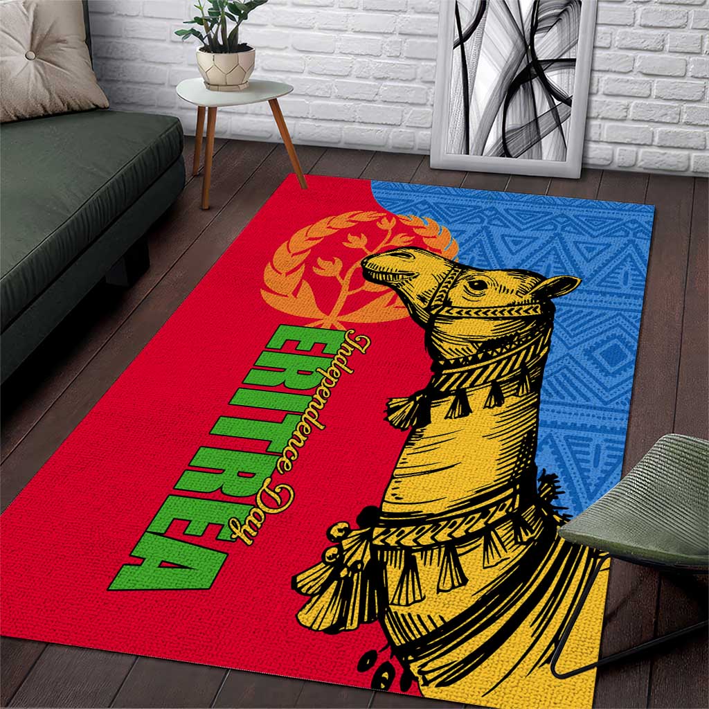Eritrea Independence Day 2024 Area Rug Eritrean Camel African Pattern LT01