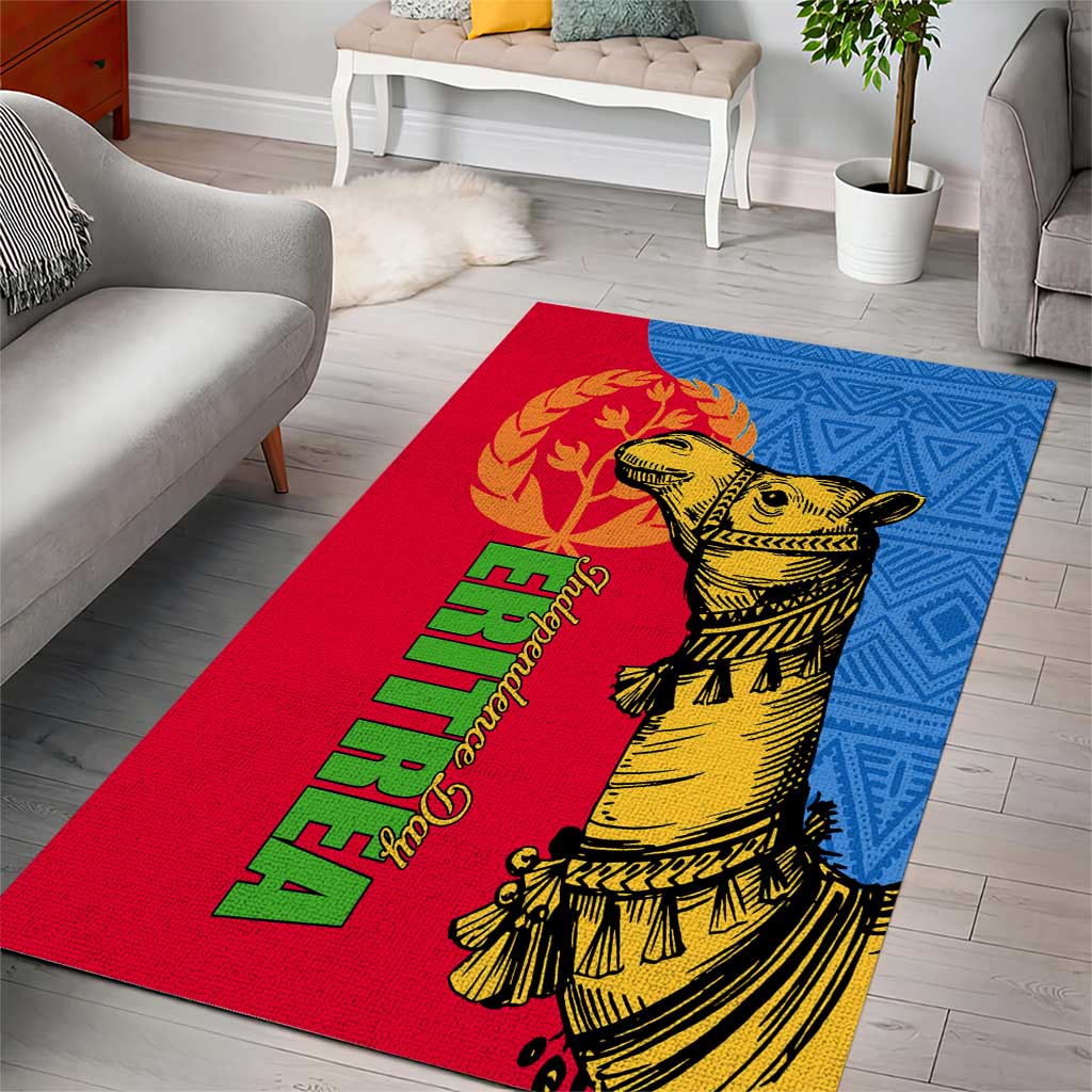 Eritrea Independence Day 2024 Area Rug Eritrean Camel African Pattern LT01