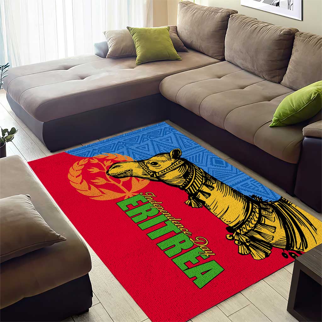 Eritrea Independence Day 2024 Area Rug Eritrean Camel African Pattern LT01