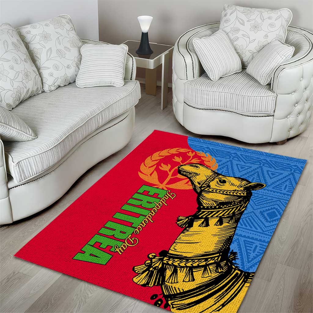 Eritrea Independence Day 2024 Area Rug Eritrean Camel African Pattern LT01