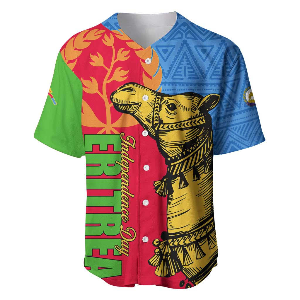 Eritrea Independence Day 2024 Baseball Jersey Eritrean Camel African Pattern LT01