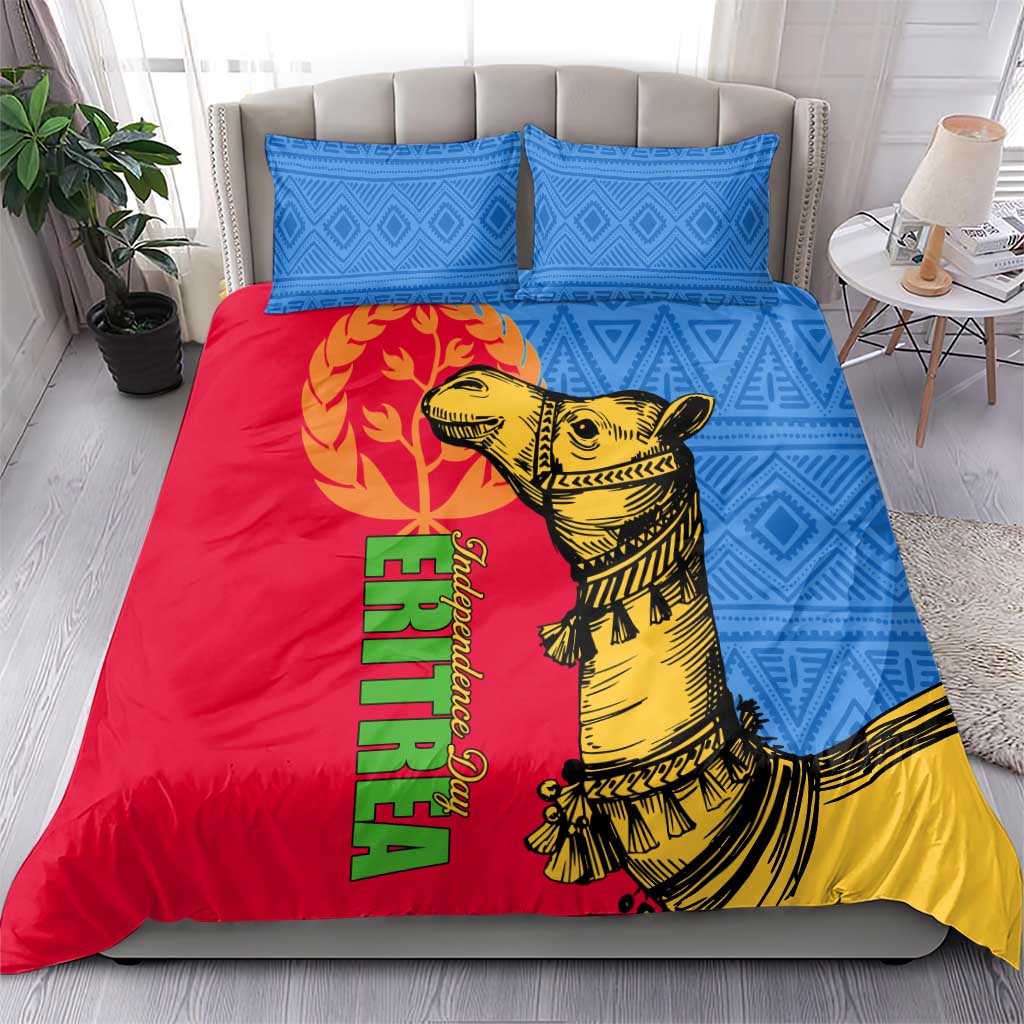 Eritrea Independence Day 2024 Bedding Set Eritrean Camel African Pattern LT01