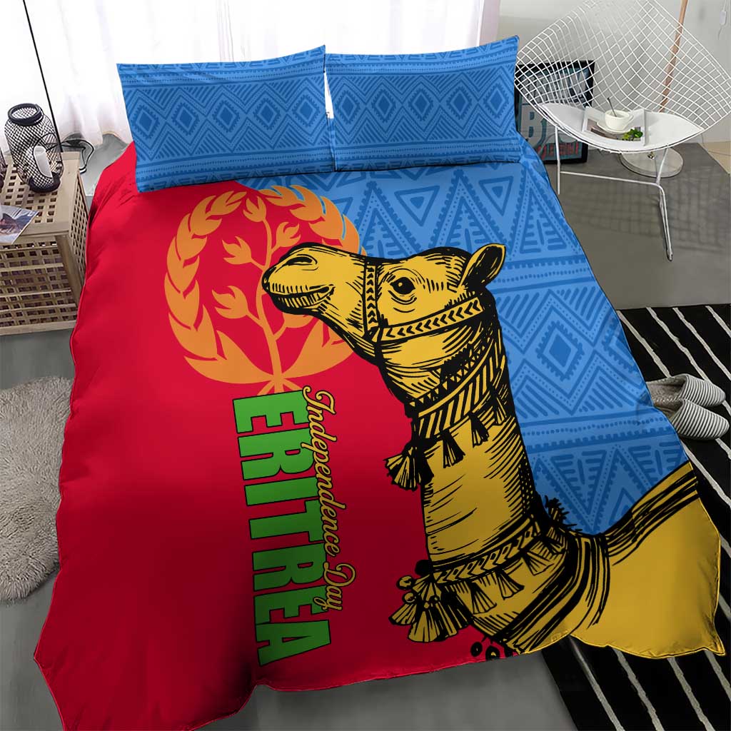 Eritrea Independence Day 2024 Bedding Set Eritrean Camel African Pattern LT01
