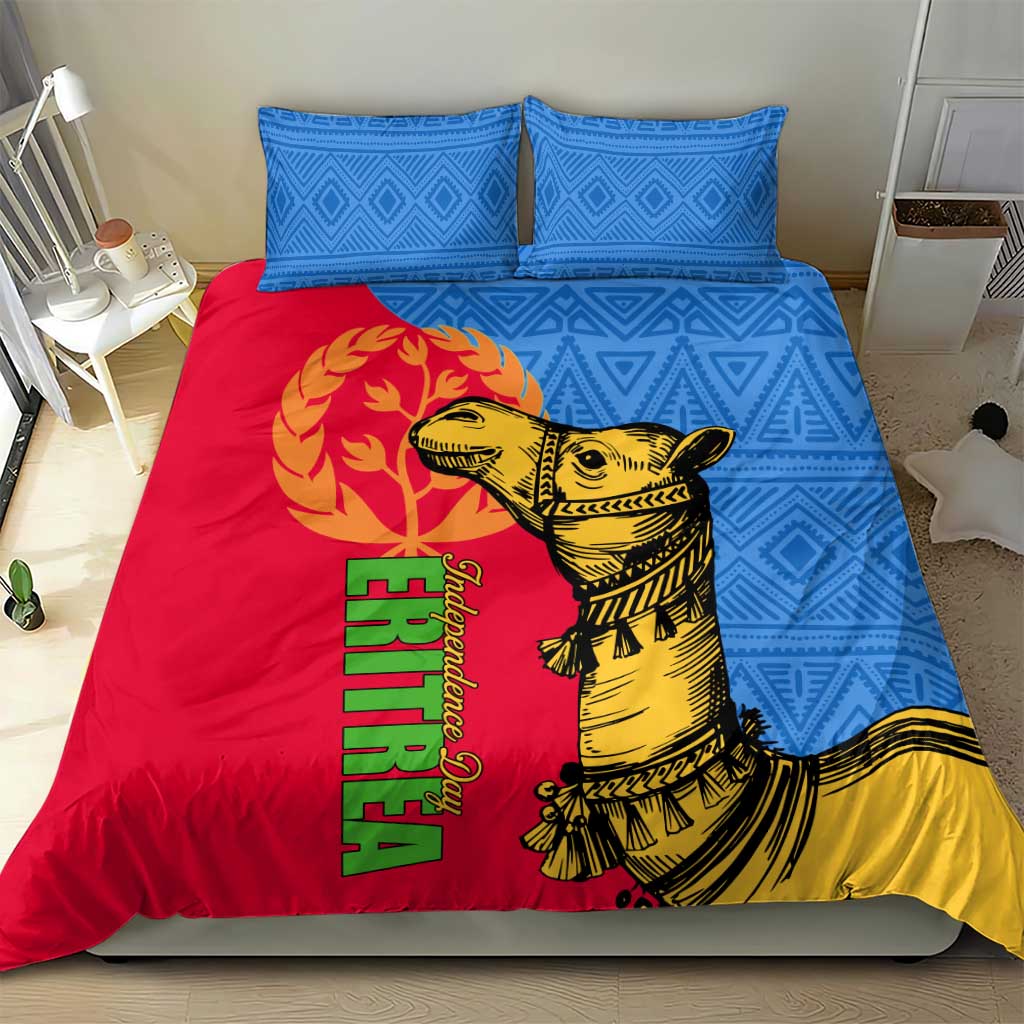 Eritrea Independence Day 2024 Bedding Set Eritrean Camel African Pattern LT01