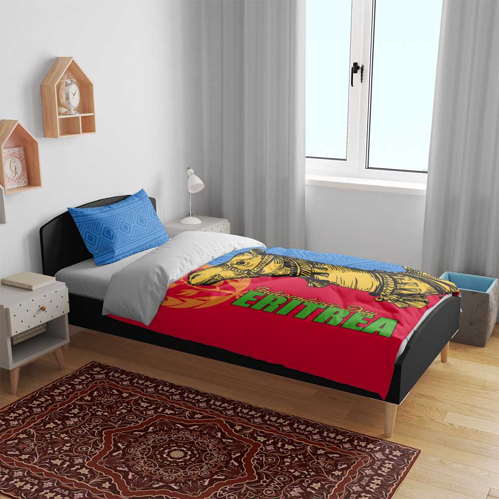 Eritrea Independence Day 2024 Bedding Set Eritrean Camel African Pattern LT01